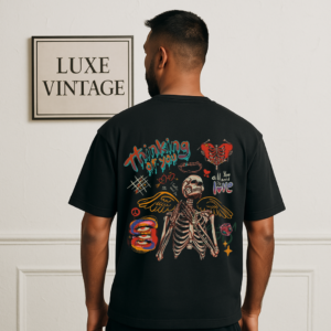 Thinking Slay - Black Oversized T-Shirt